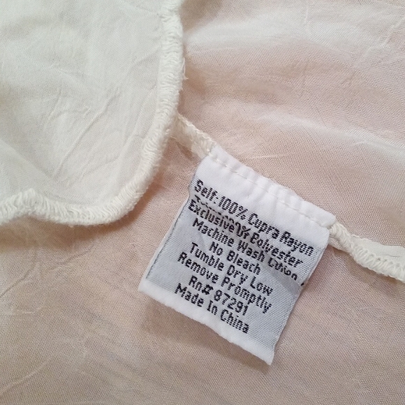 Johnny Was Embroidered Ivory Boho Tunic XS - Picture 6 of 8